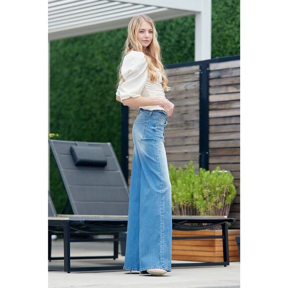 -HIGH RISE SUPER WIDE LEG WITH STRETCH NONDISTRESSED - Picture 5 of 6